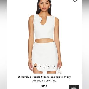 X Revolve Puzzle Sleeveless Top in Ivory